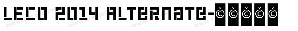 LECO 2014 Alternate字体转换